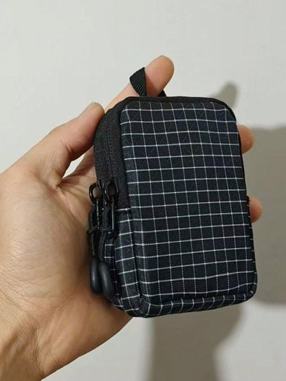 1pc EDC Outdoor Storage Small Bag Card Holder Coin Purse Key Pouch Earphone Bag Digital Mini Hanging Bag