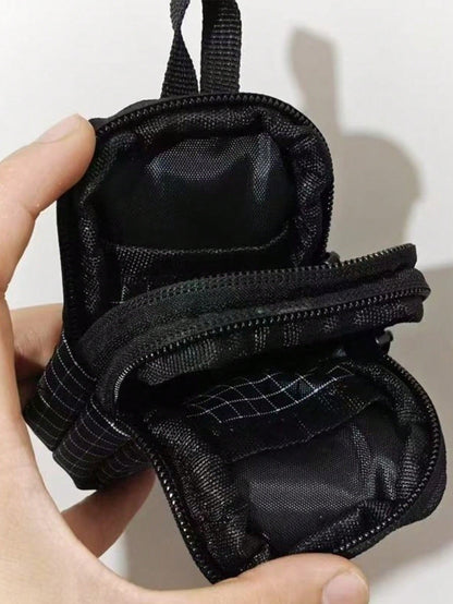1pc EDC Outdoor Storage Small Bag Card Holder Coin Purse Key Pouch Earphone Bag Digital Mini Hanging Bag