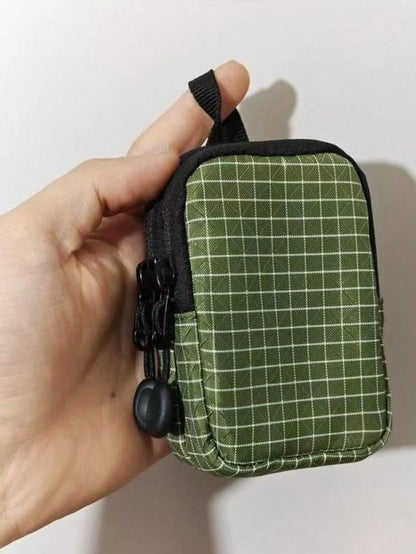 1pc EDC Outdoor Storage Small Bag Card Holder Coin Purse Key Pouch Earphone Bag Digital Mini Hanging Bag