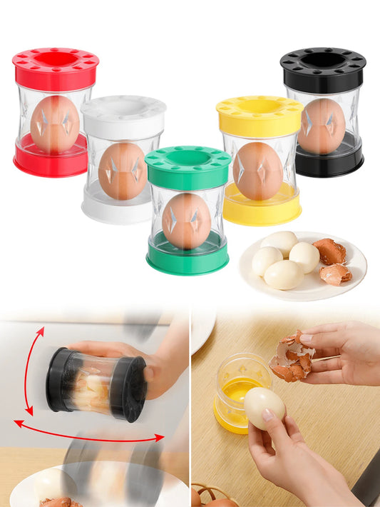 1pc Egg Sheller,Hard Boiled Egg Peeler,Egg Peeler Tool For Hard Boiled Eggs,Egg Shell Peeler,Shake To Easily Open The Shell,Sheller,Egg Sheller,Hand Cranked Egg Sheller, Eggshell Separator, Cooked Egg