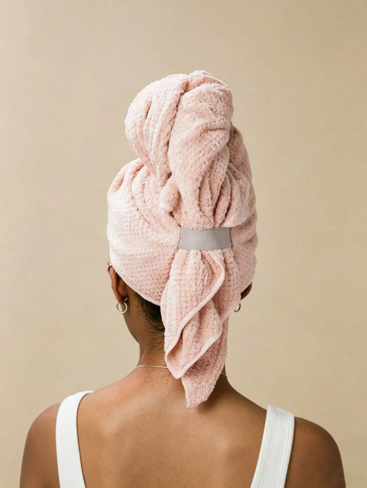 1pc Extra Large Absorbent Towel, Super Soft Microfiber Hair Towel Wrap, Super Absorbent Hair Drying Cap, Suitable For Women Hair Care And Wet Hair Turban Sleep Bonnet