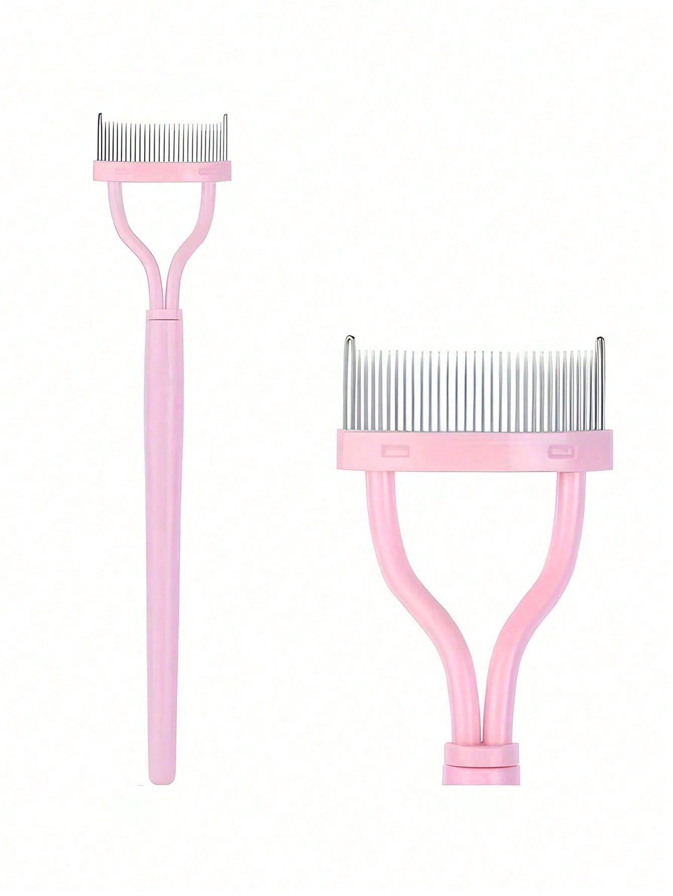 1pc Eyelash Comb, Eyelash Separator, Steel Needle Eyelash Comb, Stainless Steel Fine-Tooth Comb, Eyelash Comb For Separating And Grooming Lashes, Portable Eyelash Curling Aid, Makeup Tools, False Eyel