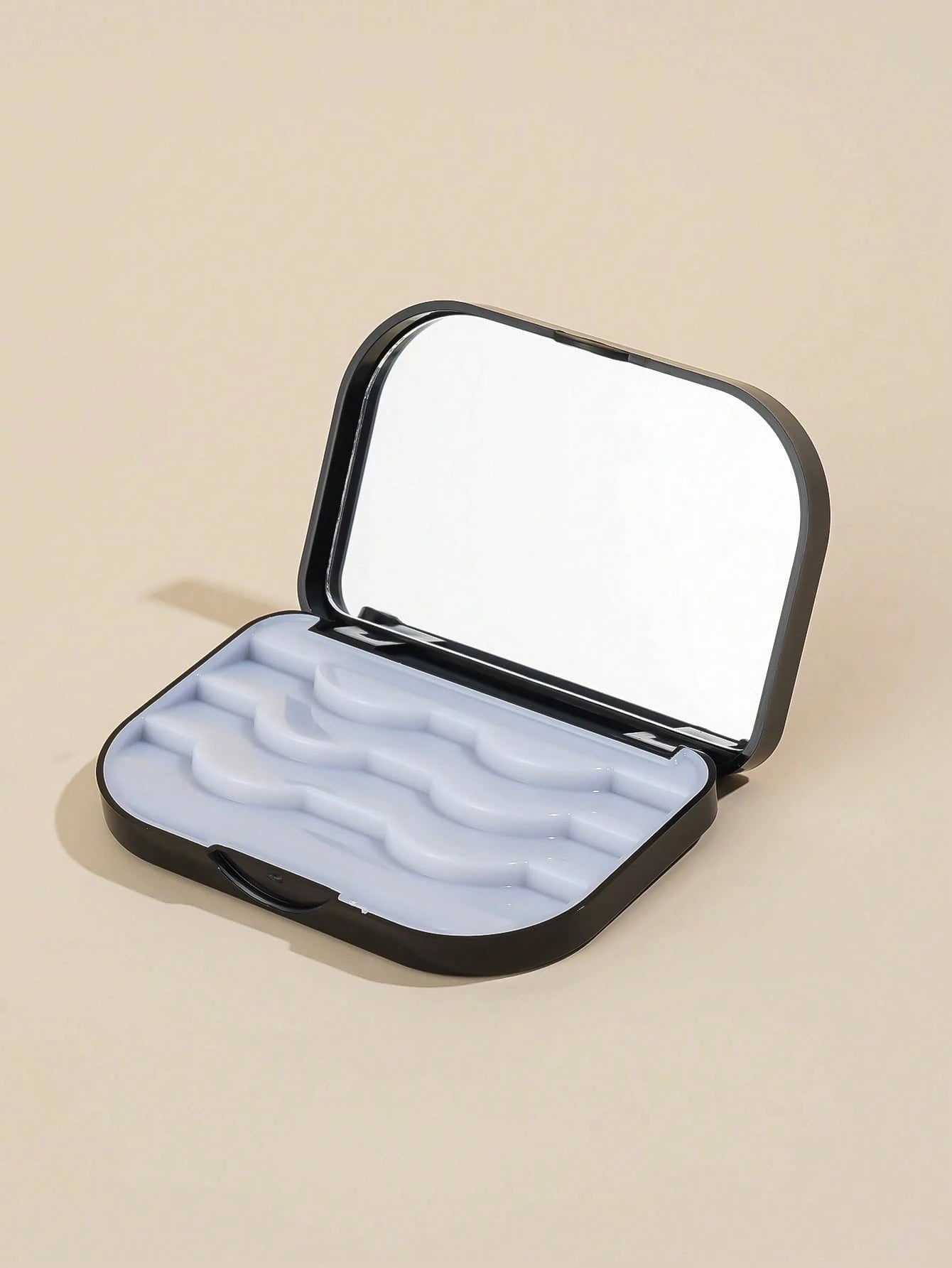 1pc False Eyelashes Storage Box,Pink Makeup Organizer, Portable Storage Case With Mirror, For Travel, Business Trip,Room,Home,Bedroom,Bathroom,House,Pink Room,Living Room Decor,Travel Stuff,Gift Bag,G