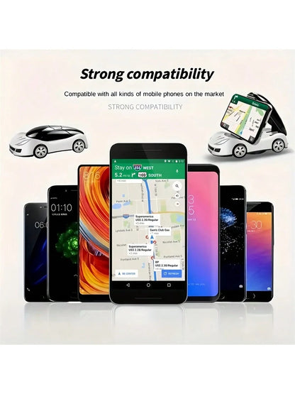 1pc Foldable & 360° Rotatable Car Model Mobile Phone Holder Bracket, Fits Universal Smartphone, Car Accessories