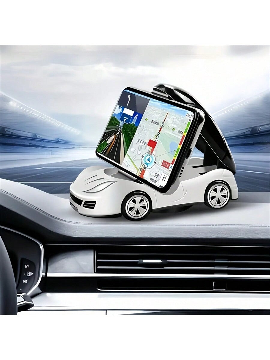 1pc Foldable & 360° Rotatable Car Model Mobile Phone Holder Bracket, Fits Universal Smartphone, Car Accessories