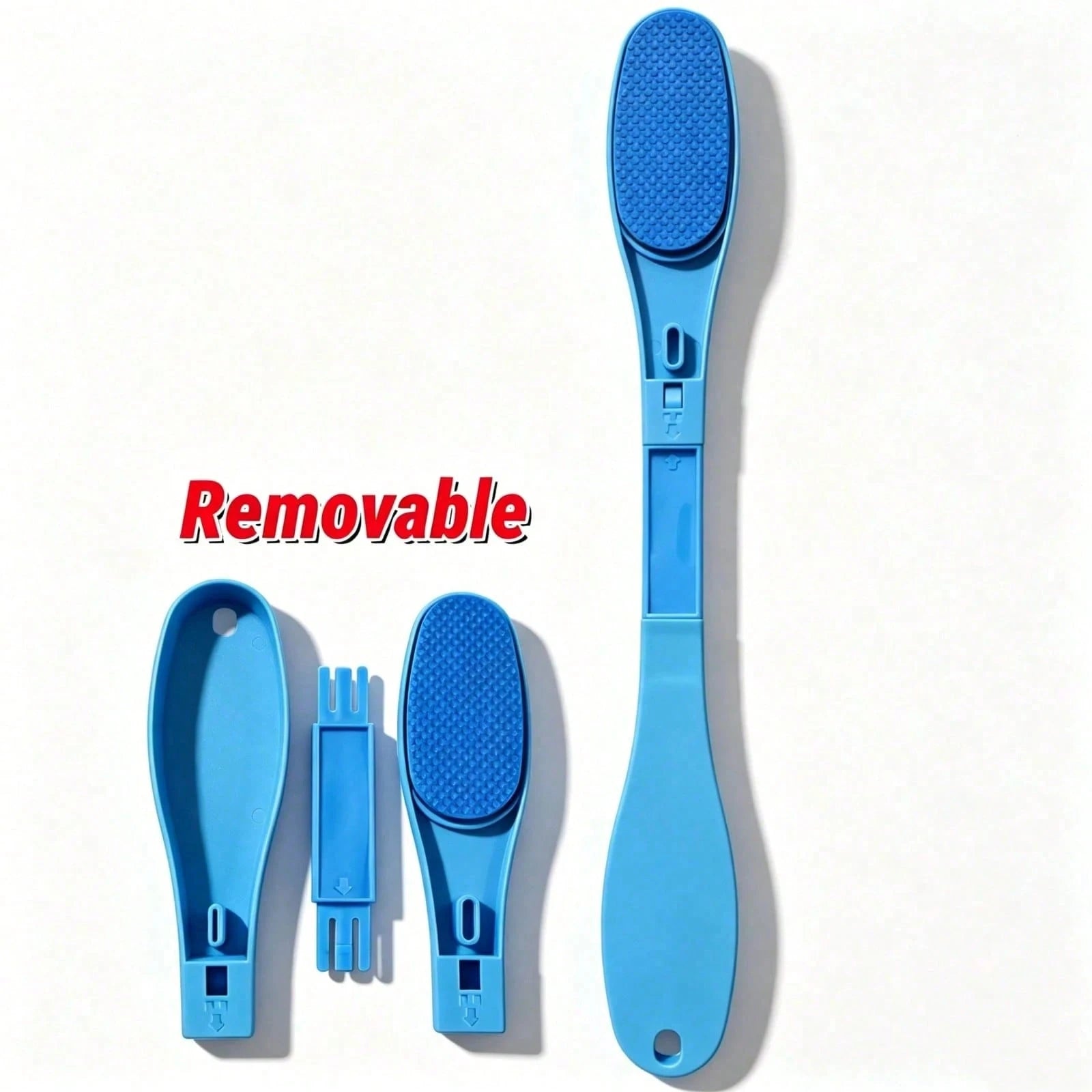 1pc Foldable Back Massager And Lotion Applicator, Foot And Back Lotion Applicator, Suitable For Men And Women, Apply Skincare Cream, Moisturizer, Sunscreen, Home Bathroom Decor, Beach Sunscreen Applic