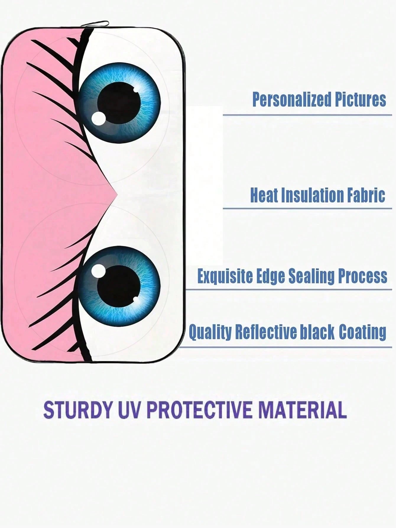 1pc Foldable Car Sunshade, Front Windshield Sunshade With Enhanced UV Protection, Suitable For Sedans, SUVs And Hatchbacks (150cm X 70cm), Perfect For Friends, Graduation Gifts, Back To School Gifts