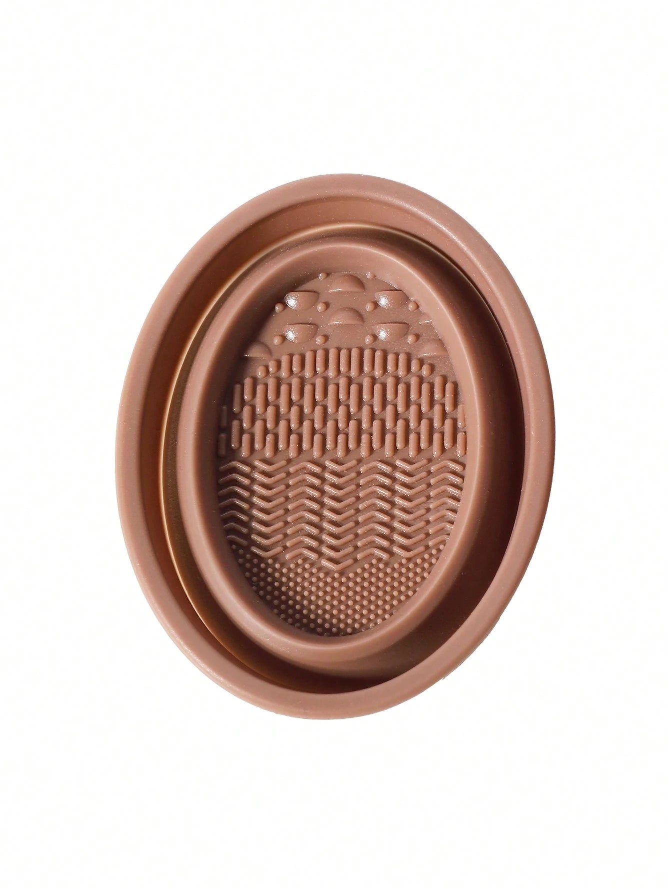 1pc Foldable Silicone Makeup Brush Cleaning Bowl- Etercycle Portable Cleaning Tool For Makeup Brushes, Puffs And Sponges