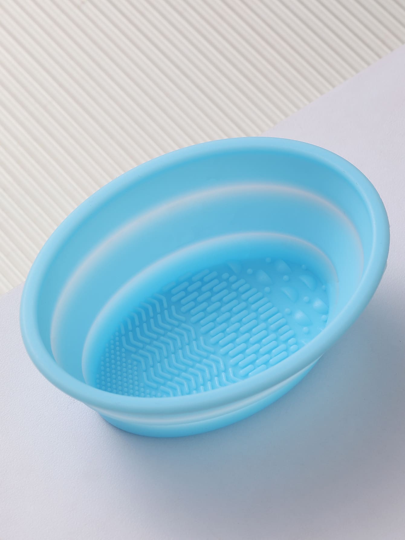 1pc Foldable Silicone Makeup Brush Cleaning Bowl- Etercycle Portable Cleaning Tool For Makeup Brushes, Puffs And Sponges