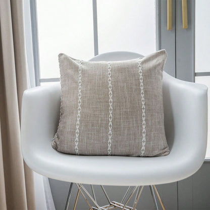 1pc Geometric Modern Line And Plaid Style Throw Pillow Cover, Fits Living Room Sofa, Bedroom Bed, Bay Window, Farmhouse, Hidden Zipper Closure Easy To Remove And Wash, Machine Washable, Multiple Patte
