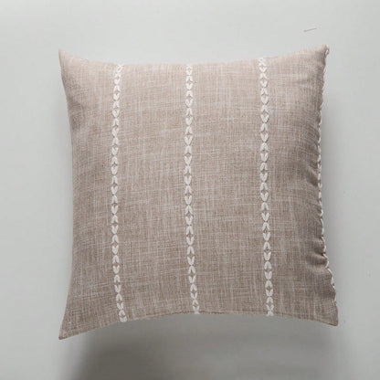 1pc Geometric Modern Line And Plaid Style Throw Pillow Cover, Fits Living Room Sofa, Bedroom Bed, Bay Window, Farmhouse, Hidden Zipper Closure Easy To Remove And Wash, Machine Washable, Multiple Patte