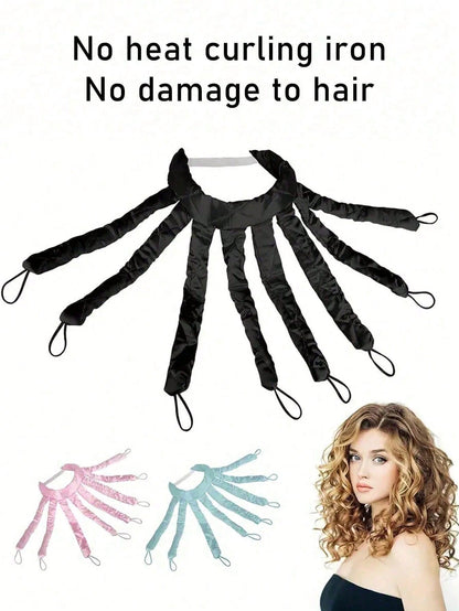 1pc Heatless Curling Iron, Headband Curling Iron And Hot Curling Iron, Hair Styling Tool Set, Heatless Curling Tool, Convenient Hair Care Tool, Sponge Curling Iron, Sleep Hair Care Tool, Women's Foam
