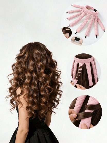 1pc Heatless Curling Iron, Headband Curling Iron And Hot Curling Iron, Hair Styling Tool Set, Heatless Curling Tool, Convenient Hair Care Tool, Sponge Curling Iron, Sleep Hair Care Tool, Women's Foam