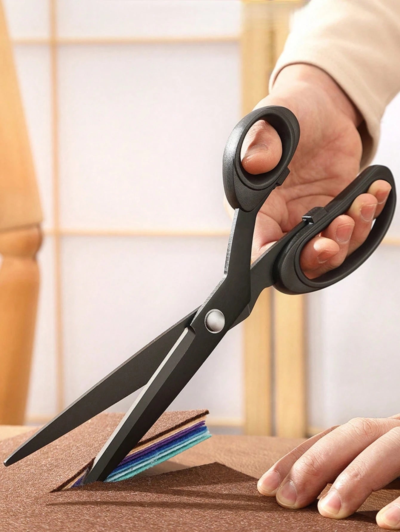 1pc Heavy Duty Tailor Scissors, Sharp Sewing Scissors For Cutting Fabric, Leather, Suitable For Home, Office, Arts & Crafts