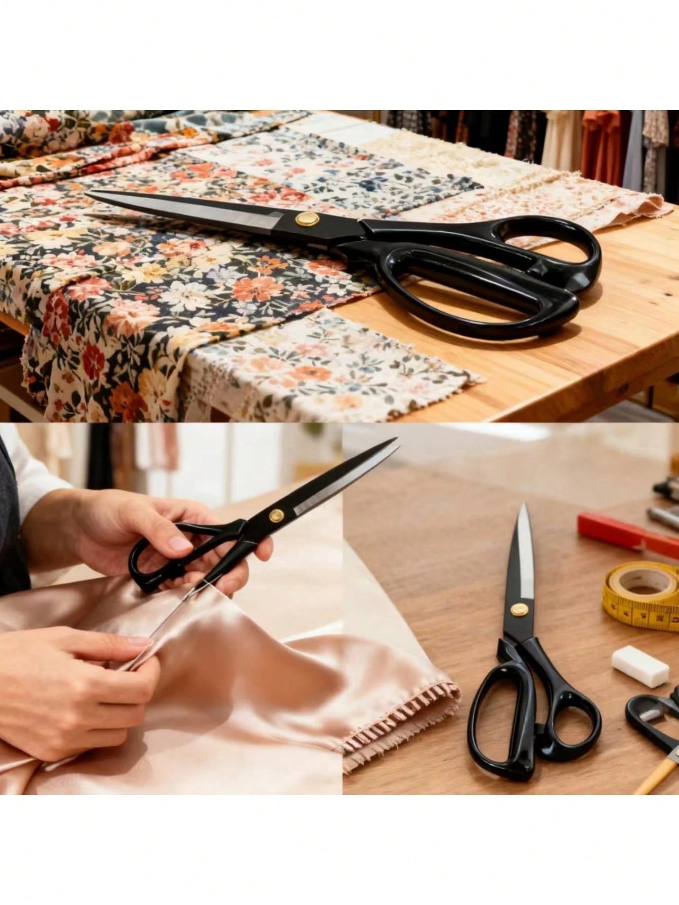 1pc Heavy Duty Tailor Scissors, Sharp Sewing Scissors For Cutting Fabric, Leather, Suitable For Home, Office, Arts & Crafts