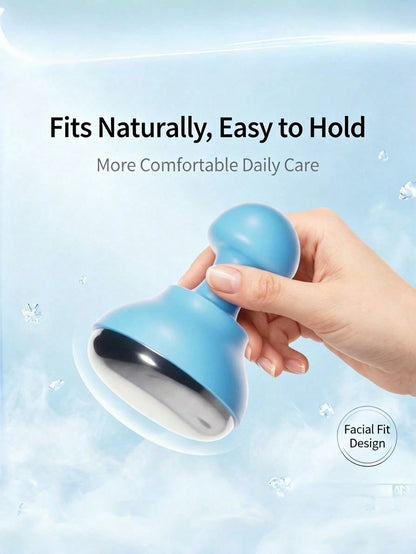 1pc Icy Cooling Facial Tool, Icy Massage Device, Suitable For Daily Care, Morning Skincare, Bathroom, Vanity, Travel, SPA Use, Self-Care Gift And Beauty Gift Idea