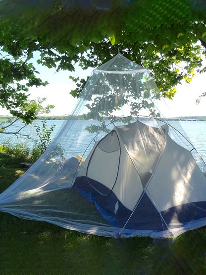 1pc Large All-Season Mosquito Net- Waterproof, Insect Repellent, Suitable For Outdoor Camping, Garden Protection And Room Decoration, Camping Essentials| Quiet Camping Setup| Durable Mosquito Net