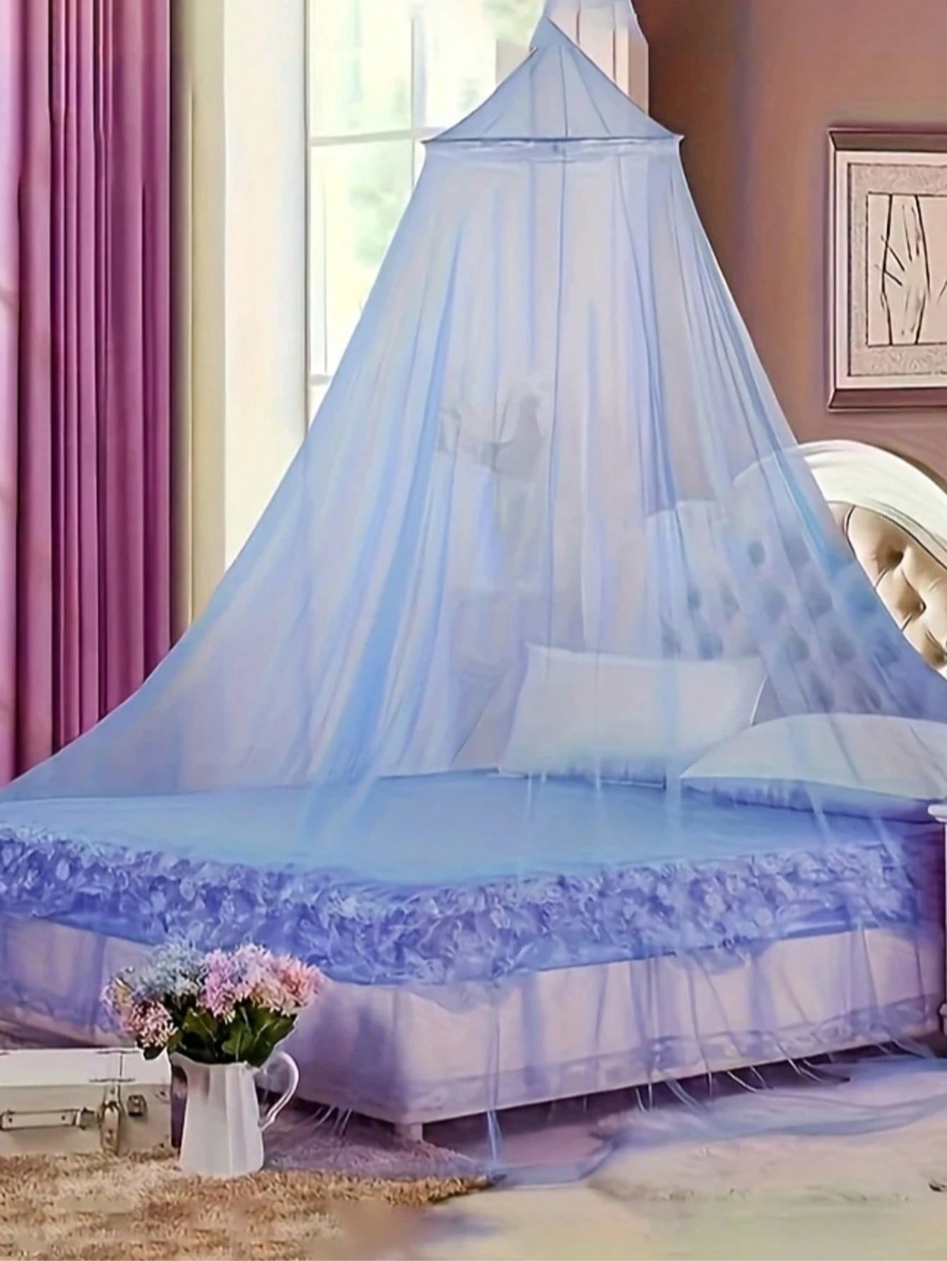 1pc Large All-Season Mosquito Net- Waterproof, Insect Repellent, Suitable For Outdoor Camping, Garden Protection And Room Decoration, Camping Essentials| Quiet Camping Setup| Durable Mosquito Net