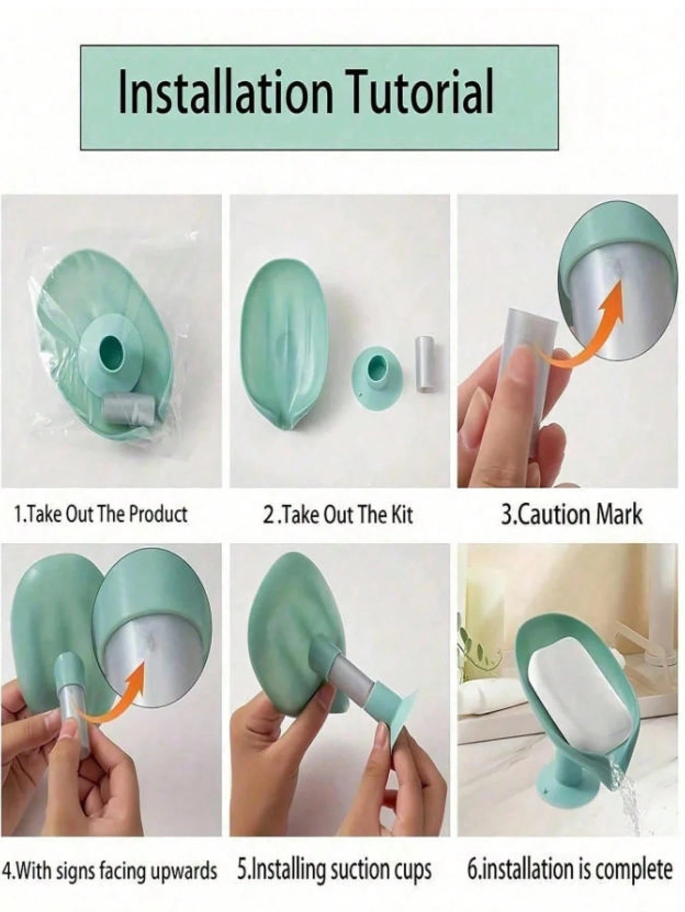 1pc Leaf-Shaped Soap Dish With Drainage Holes, Soap Holder, Soap Box With Suction Cups On Bottom, Self-Adhesive Plastic Soap Holder, Soap Tray For Kitchen And Bathroom, Soap Box, Bathroom Storage Tool