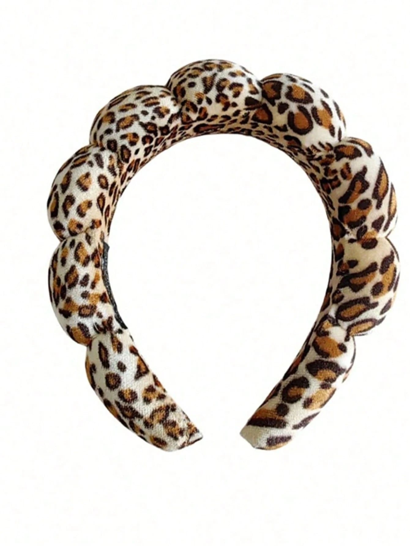 1pc Leopard Print Headband, Makeup Headband, Women's Facial Care Hair Clip, SPA Gift, Party, Daily Outings, Portable Lightweight Headband, Hair Hoop Headband