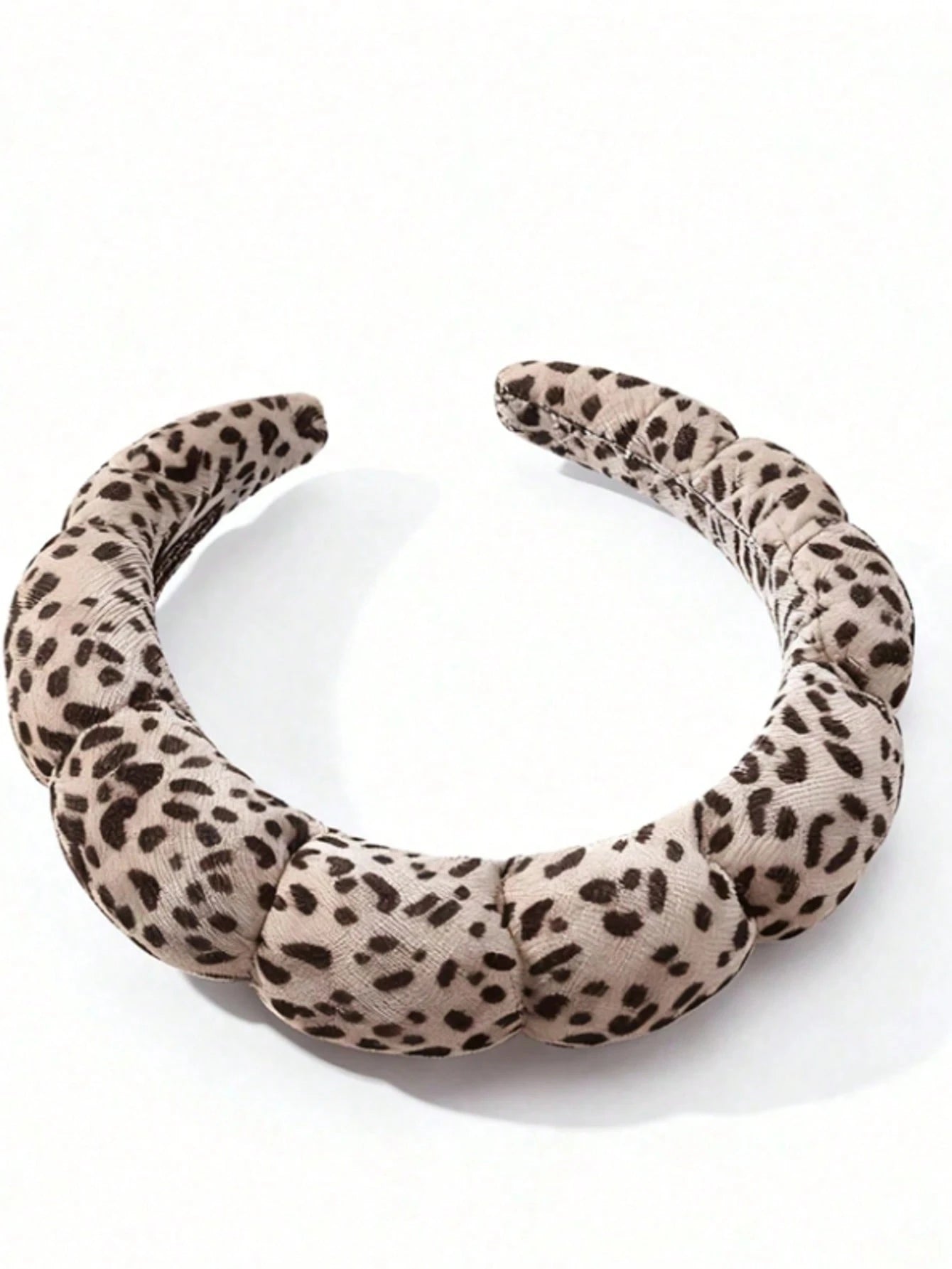 1pc Leopard Print Headband, Makeup Headband, Women's Facial Care Hair Clip, SPA Gift, Party, Daily Outings, Portable Lightweight Headband, Hair Hoop Headband