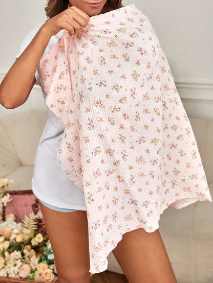 1pc Lightweight Soft Gauze Breathable Nursing Tank Top For Breastfeeding Mothers