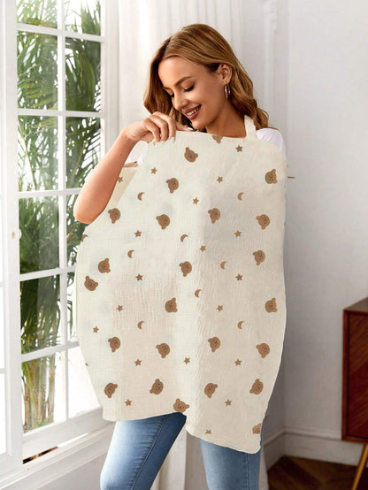 1pc Lightweight Soft Gauze Breathable Nursing Tank Top For Breastfeeding Mothers