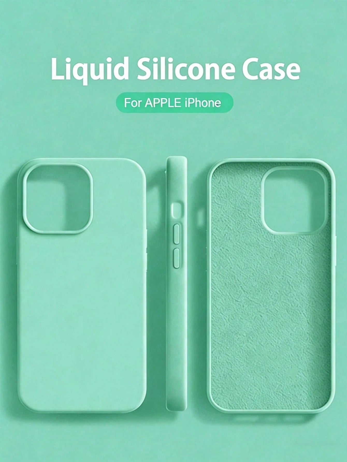 1pc Luxury Liquid Silicone Shockproof Phone Case, Compatible With Apple 16/14/13/12/11/15 Pro Max, Also Suitable For IPhone 12/13 Mini/14/15/16 Plus, Fashionable Velvet Protective Phone Case, Due To L