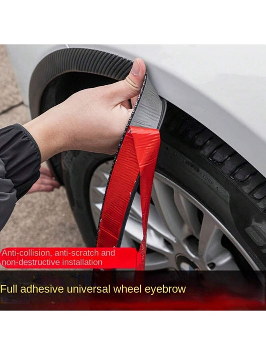 1pc Matte PVC Wheel Arch Guard, Scratch And Collision Protective Strip, Front Collision Protective Strip, Car Scratch Protector, Car Protective Sticker