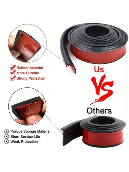 1pc Matte PVC Wheel Arch Guard, Scratch And Collision Protective Strip, Front Collision Protective Strip, Car Scratch Protector, Car Protective Sticker