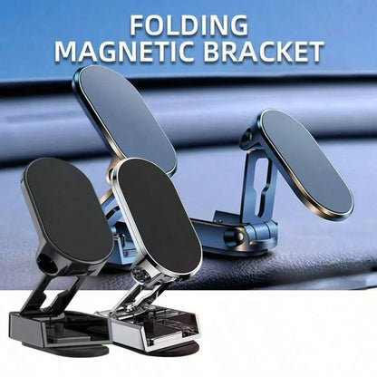 1pc Metal Car Phone Holder, Car Foldable Strong Suction Phone Holder Dashboard Mount Car Phone Mount 360 Degree Rotating Navigation Holder