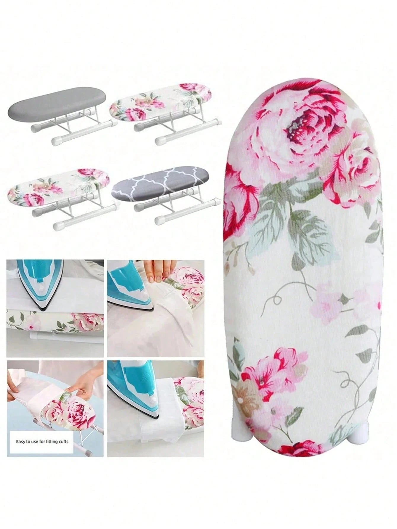 1pc Mini Ironing Board With Folding Legs,Suitable For Collar And Cuffs,Mini Ironing Board, Other Sewing Tools & Accessories, Portable Household Clothes Ironing Rack, Home Supplies Heat Resistant Ironi