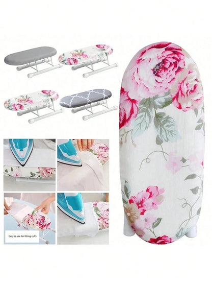 1pc Mini Ironing Board With Folding Legs,Suitable For Collar And Cuffs,Mini Ironing Board, Other Sewing Tools & Accessories, Portable Household Clothes Ironing Rack, Home Supplies Heat Resistant Ironi
