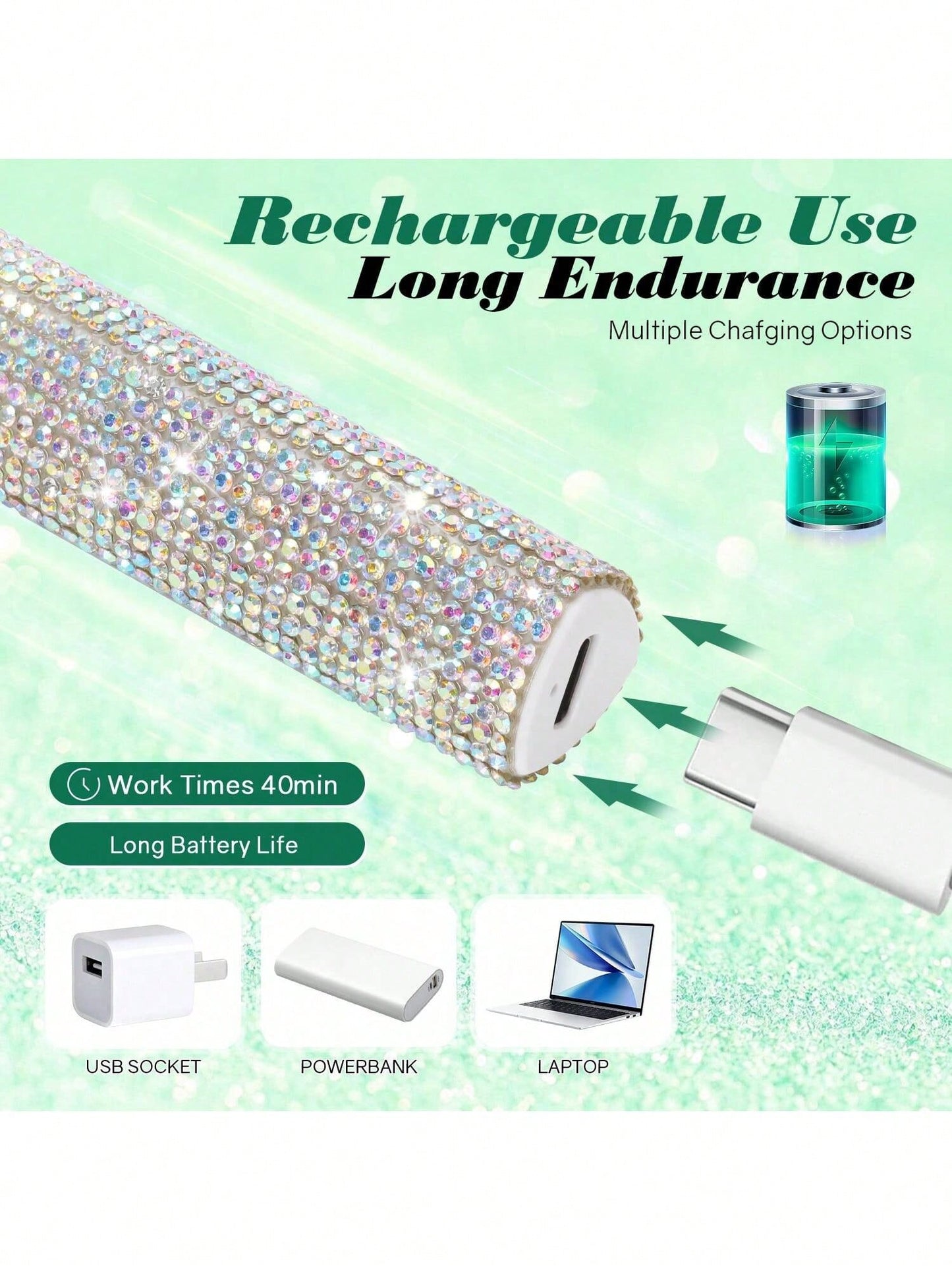 1pc Mini UV LED Nail Lamp, Portable, Suitable For Nail Polish Gel, Fast Drying, Rechargeable Curing UV Light With LED Display, Manicure Tool