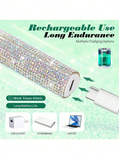 1pc Mini UV LED Nail Lamp, Portable, Suitable For Nail Polish Gel, Fast Drying, Rechargeable Curing UV Light With LED Display, Manicure Tool