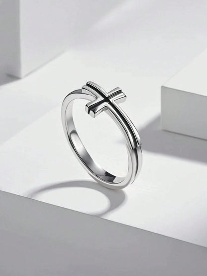 1pc Minimalist & Unique 925 Sterling Silver "Texas Love" Ring, Exquisite Jewelry Gift For Women