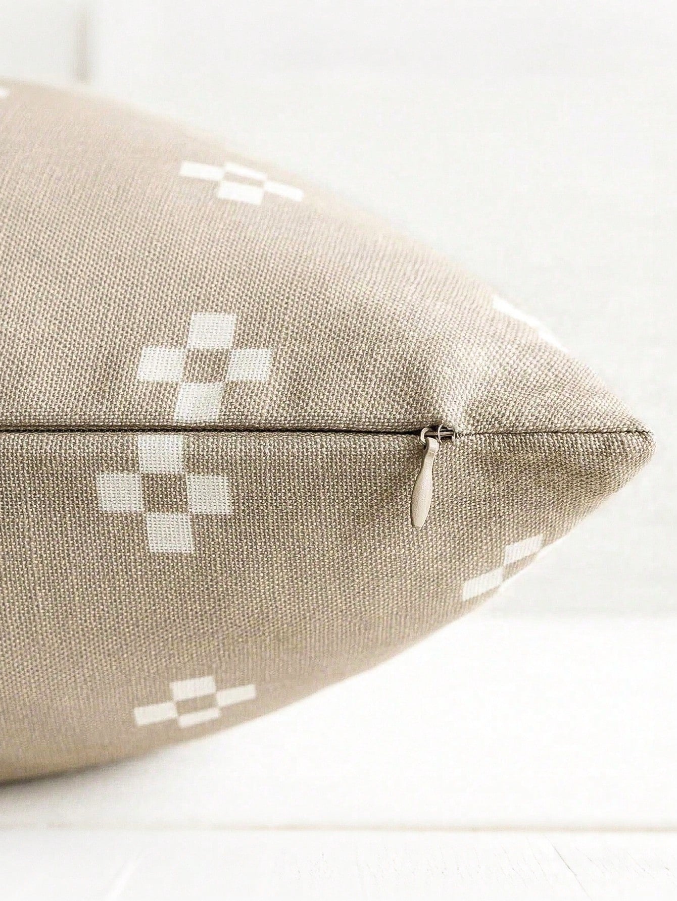 1pc Modern Decorative Pillowcase, Printed Country Style Cushion Cover, Bohemian Home Decor, Suitable For Chair, Sofa, Bedroom, Living Room, Light Khaki, Back To School