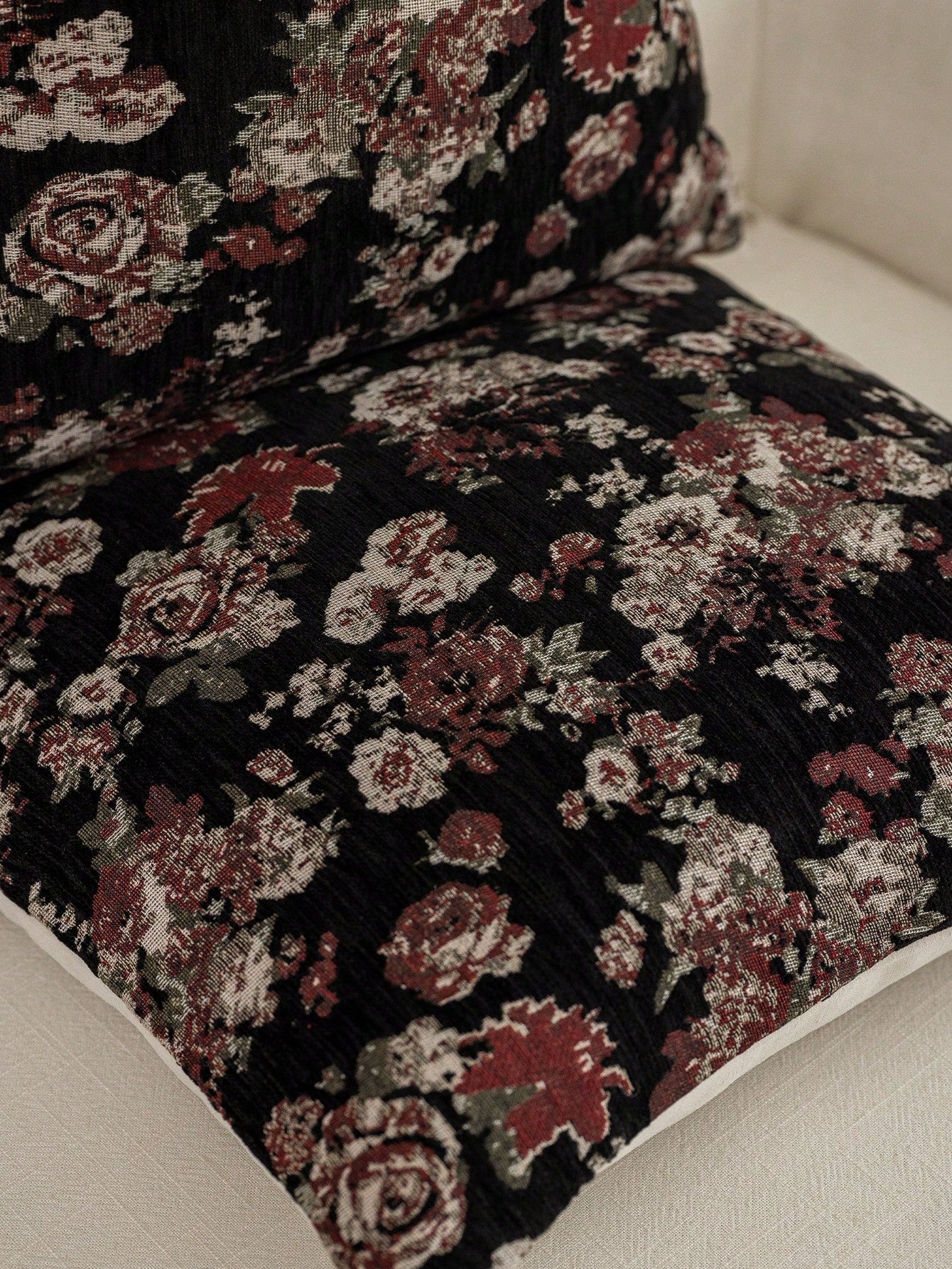 1pc Modern Pastoral Country Style Minimalist Chenille Jacquard Thick Soft Washable Machine Washable Hidden Zipper Pillowcase Suitable For Sofa Bedroom Living Room Home Decor