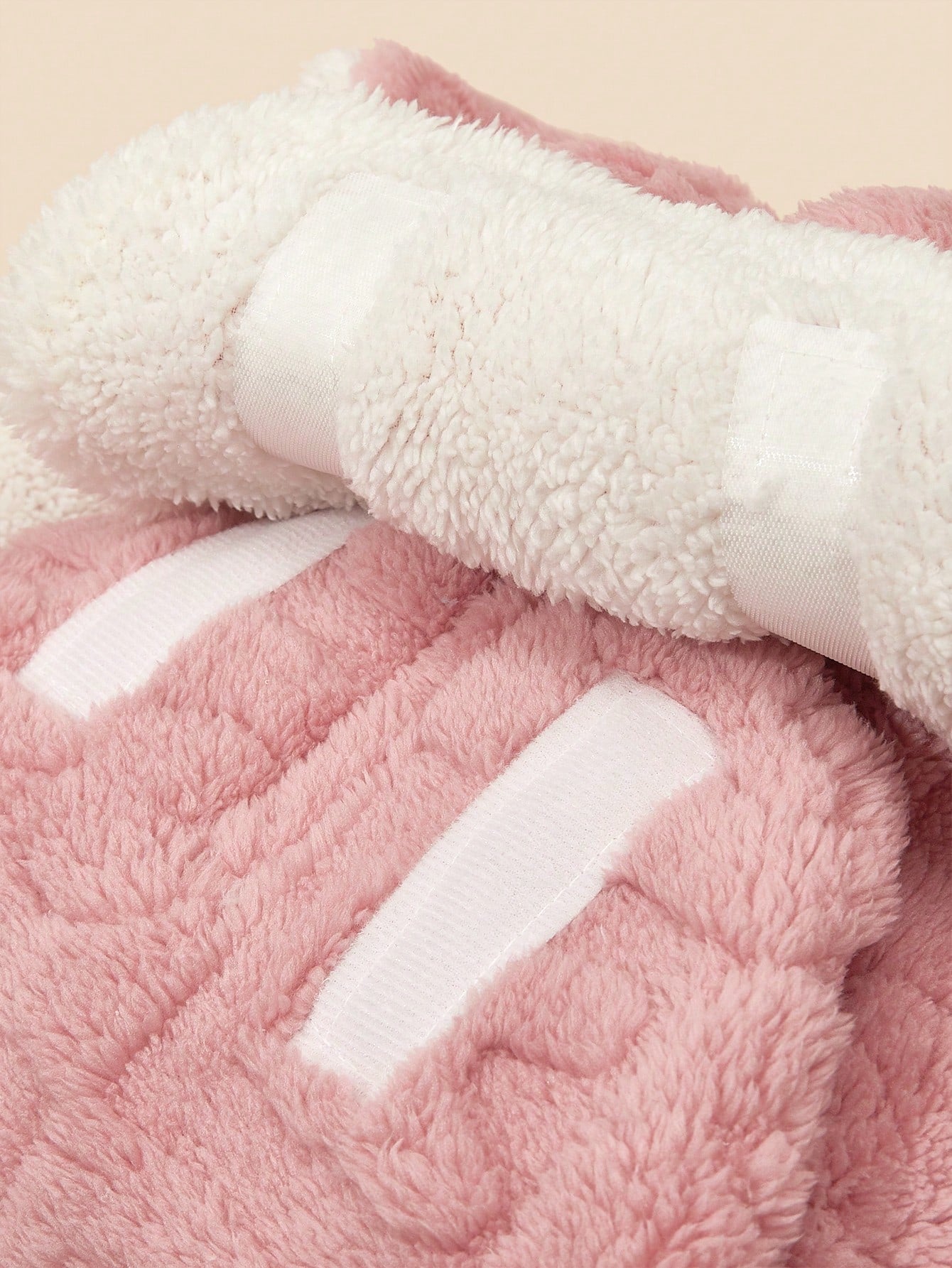 1pc Newborn Cartoon Pattern Double-Layer Plush Baby Swaddle Blanket