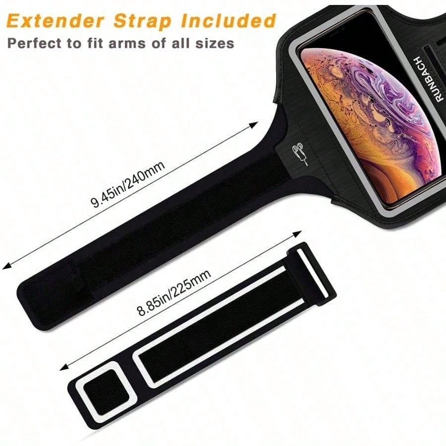 1pc Outdoor Sports Running Phone Armband, Adjustable Fitness Arm Bag Holder For 7-Inch Phone, Cycling Arm Bag