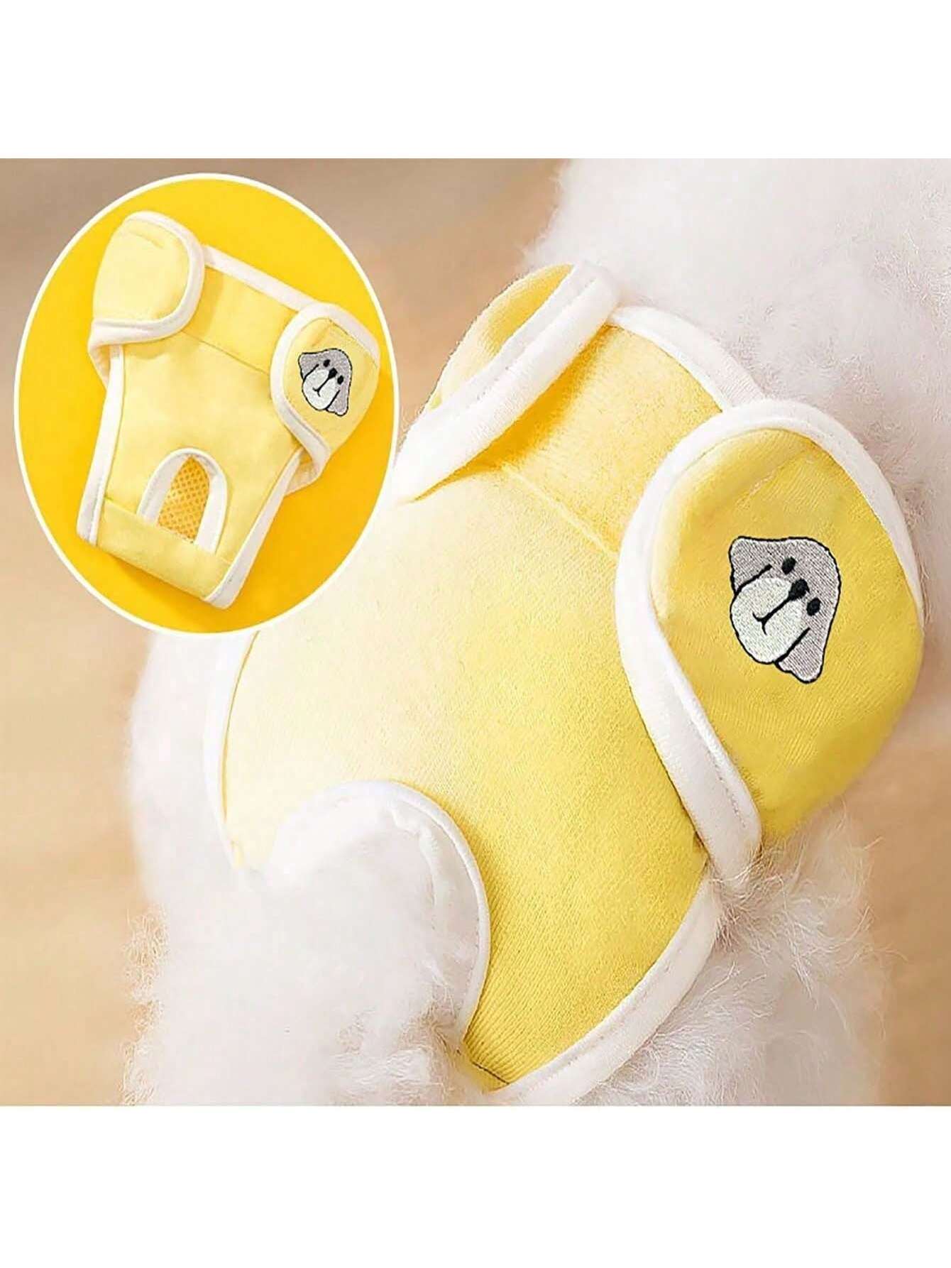 1PC Pet Physiological Pants Dog Diaper Underwear Reusable Washable Female Dog Period Pants Soft Breathable Sanitary Panties Adjustable Belly Band For Small Medium Dogs Heat Season Care Comfortable Pet