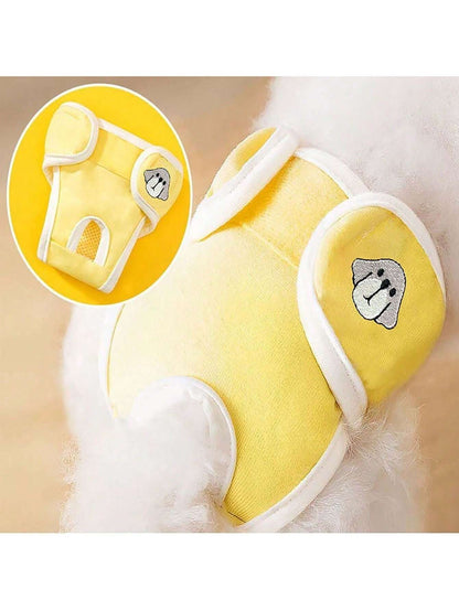 1PC Pet Physiological Pants Dog Diaper Underwear Reusable Washable Female Dog Period Pants Soft Breathable Sanitary Panties Adjustable Belly Band For Small Medium Dogs Heat Season Care Comfortable Pet