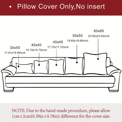 1pc Plain Cushion Cover Without Filler, Striped Corduroy Square Pillowcase For Sofa, Home Decor