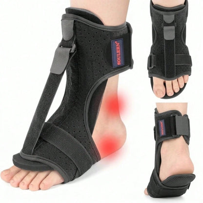 1PC Plantar Fasciitis Night Splint, Adjustable Drop Foot Brace, Nighttime Dorsiflexion Support Heel Pain, Achilles Tendonitis & Ankle Discomfort Relief