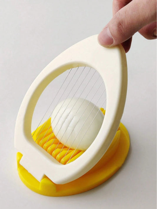 1pc Plastic Multi-Function Egg Slicer, Fruit Salad Cutter, Century Egg Separator, Creative Kitchen Gadget