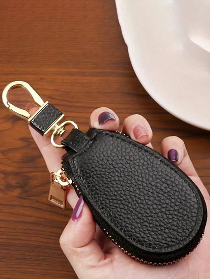 1pc Portable Elliptical Keybag Keychains, Large Capacity Multi Functional General Motors Key Waist Buckle Bag For Men And Women, Universal Keybag Key Chain, Car Keyring, Back To School Gift (Please No