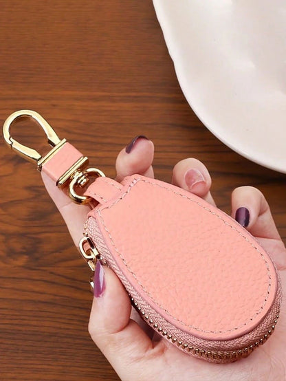 1pc Portable Elliptical Keybag Keychains, Large Capacity Multi Functional General Motors Key Waist Buckle Bag For Men And Women, Universal Keybag Key Chain, Car Keyring, Back To School Gift (Please No