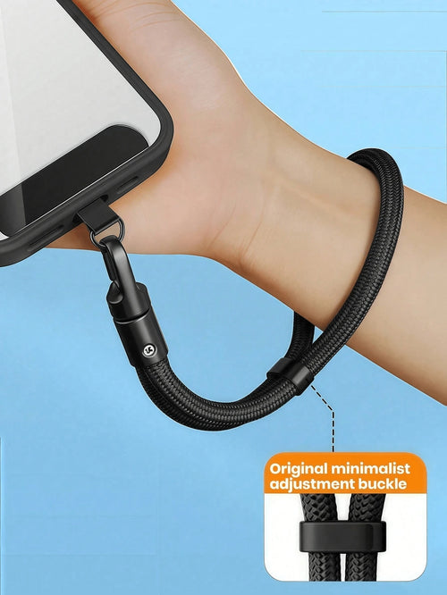 1pc Premium 360° Rotating Anti-Drop Phone Lanyard, Adjustable Wrist Strap, Unisex Short Rotating Self-Locking Wrist Rope