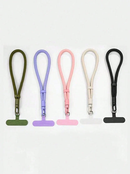 1pc Premium 360° Rotating Anti-Drop Phone Lanyard, Adjustable Wrist Strap, Unisex Short Rotating Self-Locking Wrist Rope