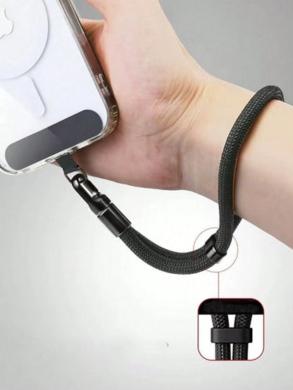 1pc Premium 360° Rotating Anti-Drop Phone Lanyard, Adjustable Wrist Strap, Unisex Short Rotating Self-Locking Wrist Rope
